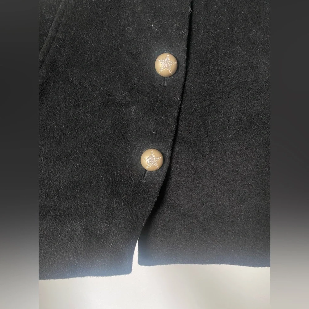 100%‎ Wool Skirt Star Buttons Size Medium